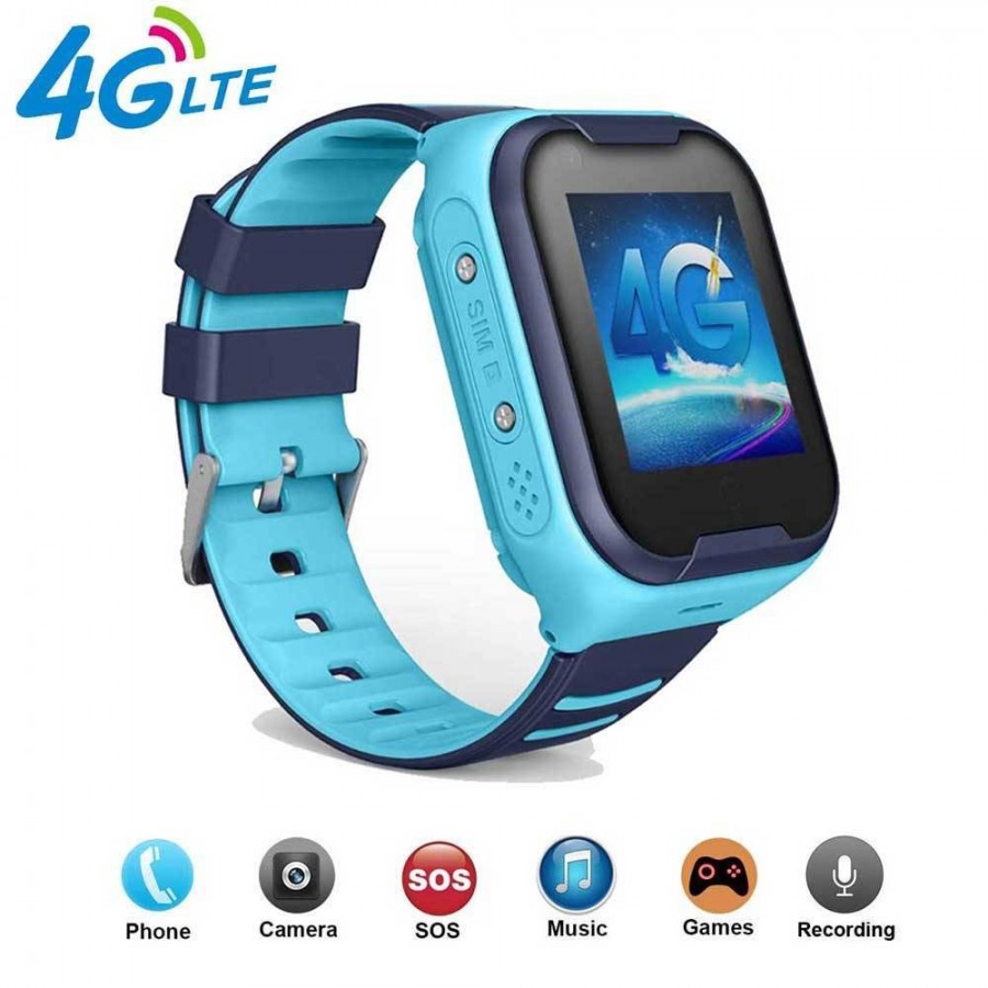 Smartwatch KLACK Smart para Niños y Niñas con Localizador GPS y Smartwach  Comunicación 4G Azul