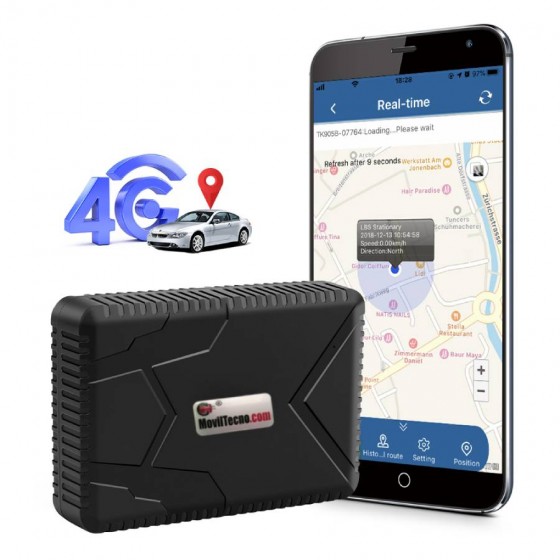 Rastreador GPS 4G para vehículos magnéticos ocultos, localizador GPS en  tiempo real para automóviles, motocicletas, camiones con antirrobo - 4G  TK905